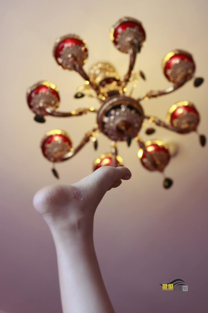 鱼鱼足影 069 王婷的旗袍灰色棉船袜 [198P/1V/891M]插图5