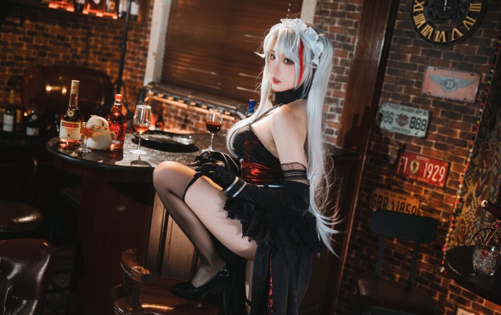 Coser瓜希酱福利 059 碧蓝航线 欧根亲王沉醉于夜 [20P/149MB]插图2