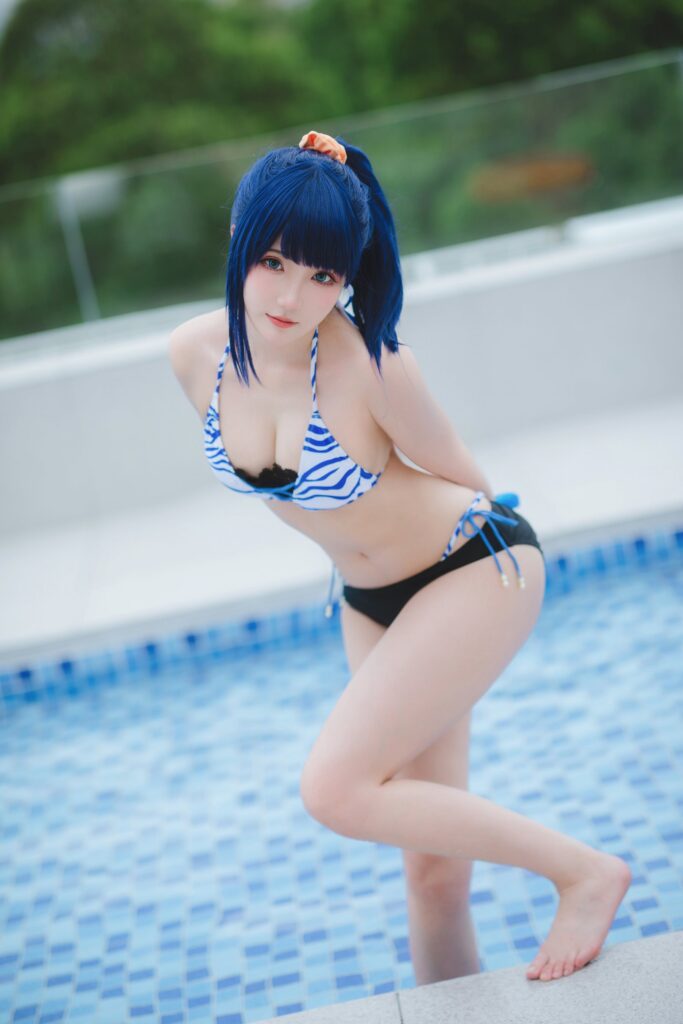 瓜希酱 NO.087 & Momoko葵葵 – 电光超人古利特 宝多六花&新条茜 泳装[85P/453MB]插图1