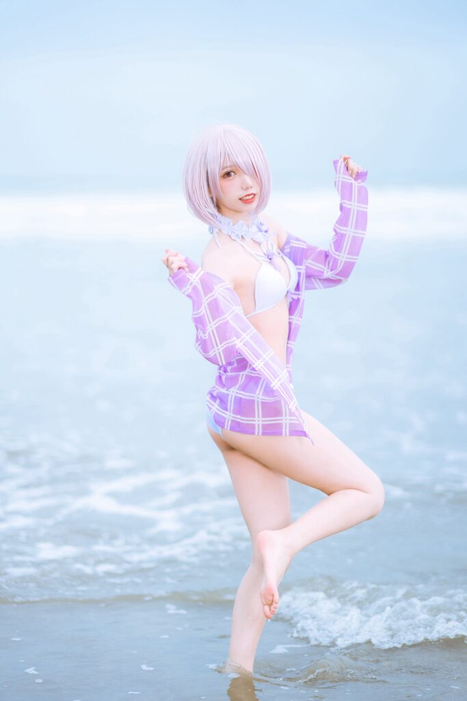 果咩酱w NO.016 – 海边玛修[35P/318MB]插图3