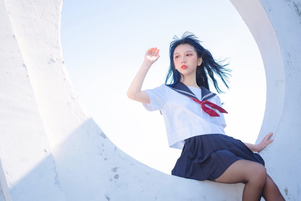 果咩酱w NO.021 – JK[30P/278MB]插图2