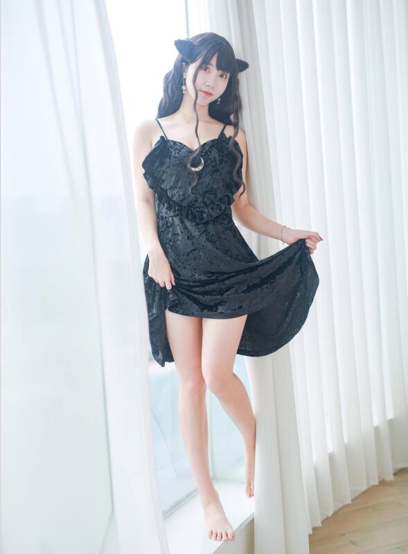 黑川 小恶魔黑裙子完成图-无料摄影圈