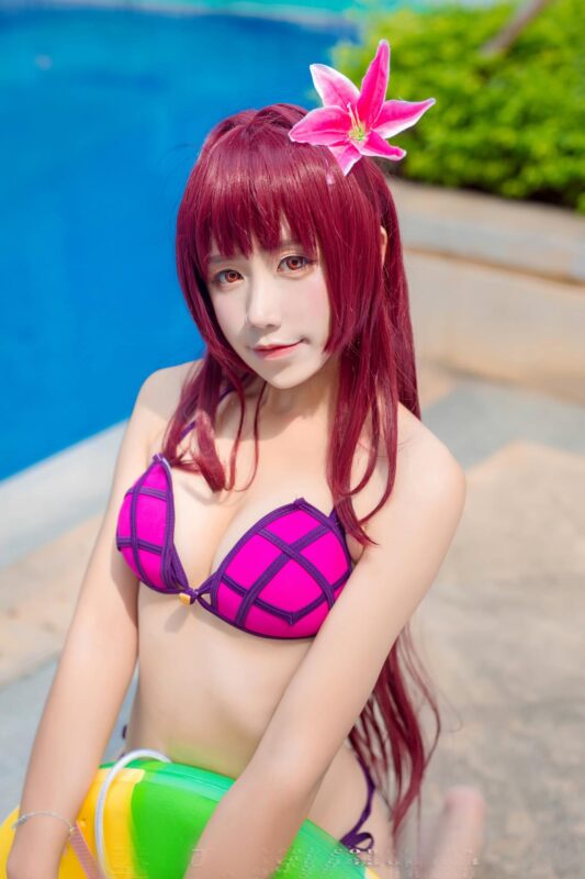 九曲Jean NO.019 斯卡哈 泳装 [9P/73MB]-无料摄影圈