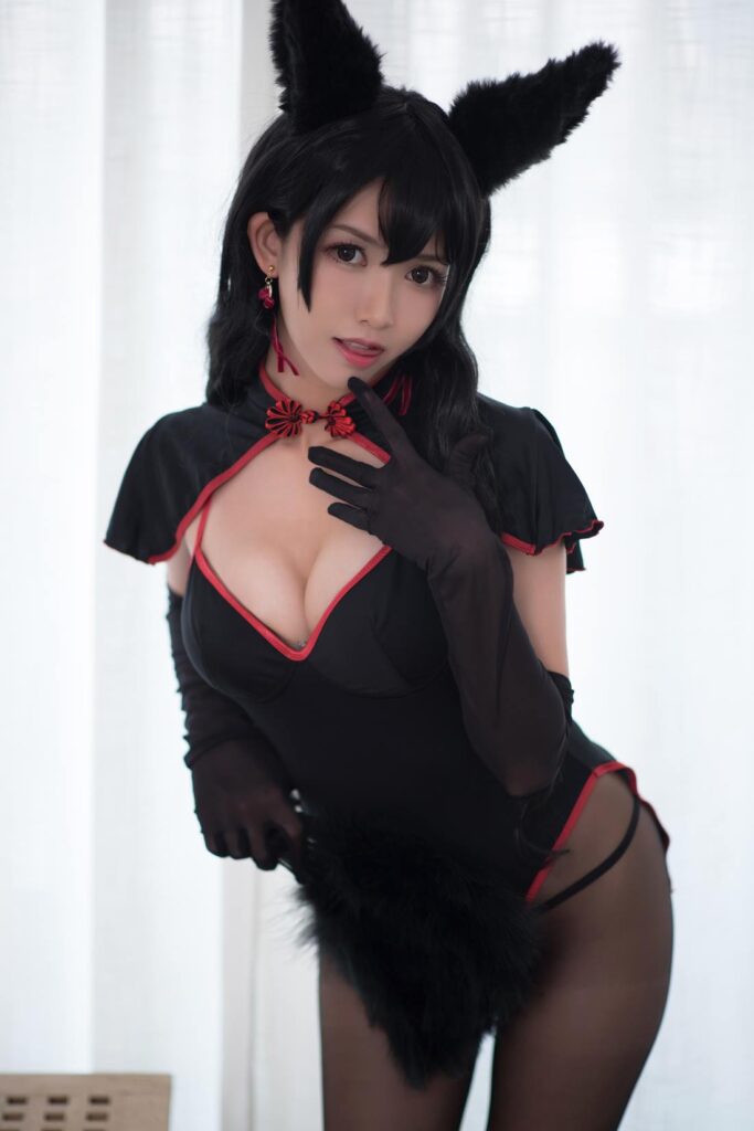 Coser鳗鱼霏儿 NO.005 兽耳 黑丝 [13P/103MB]插图3