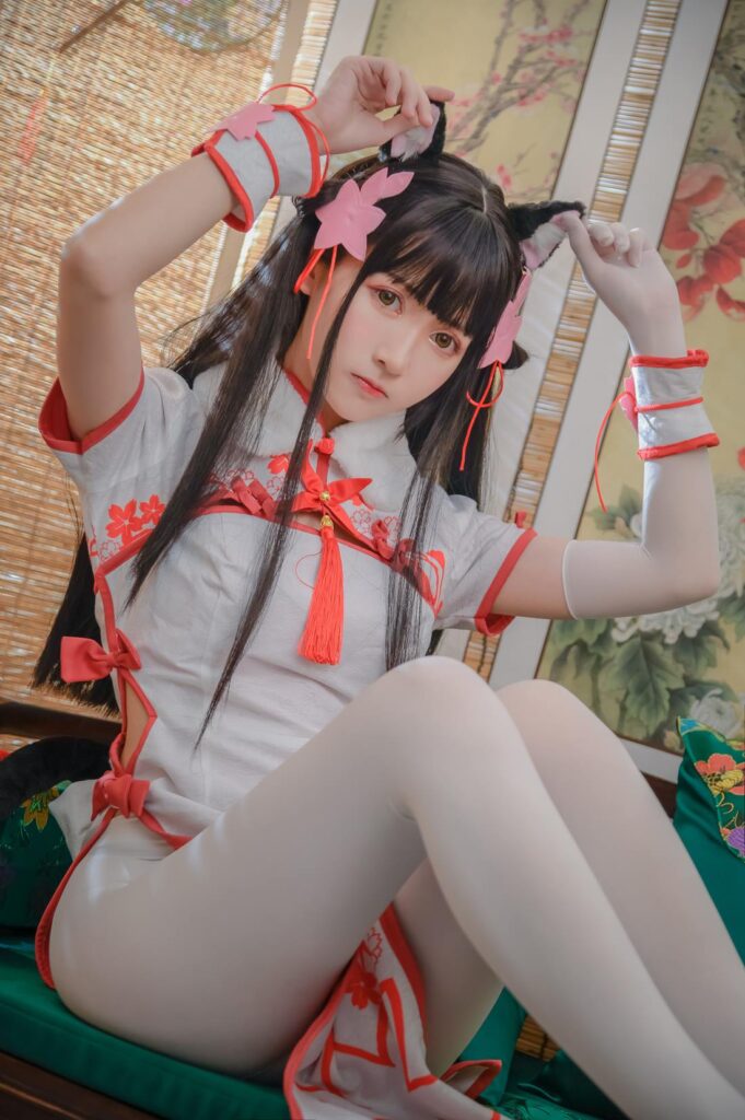 Coser鳗鱼霏儿 NO.016 碧蓝华裳 夕暮 [16P/229MB]插图2