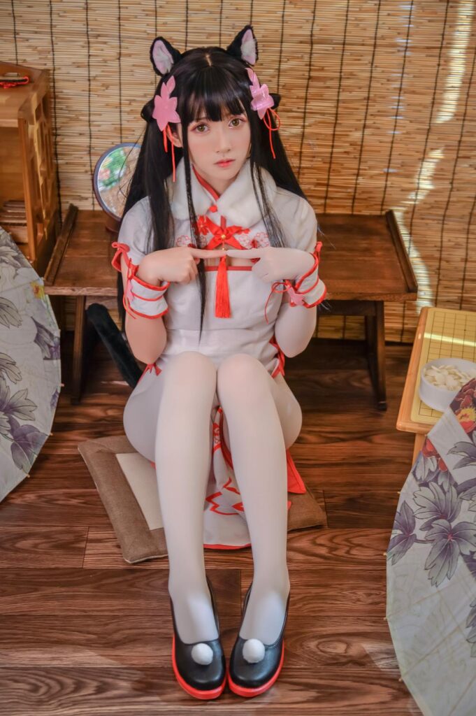 Coser鳗鱼霏儿 NO.016 碧蓝华裳 夕暮 [16P/229MB]插图