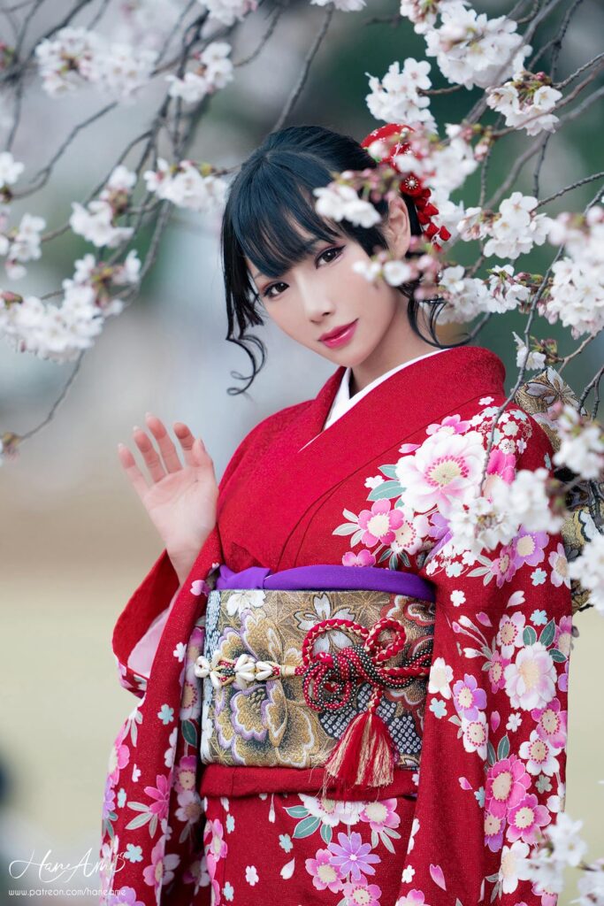 Hane Ame 雨波写真 NO.013 – 赤紅和服[38P/736MB]插图2