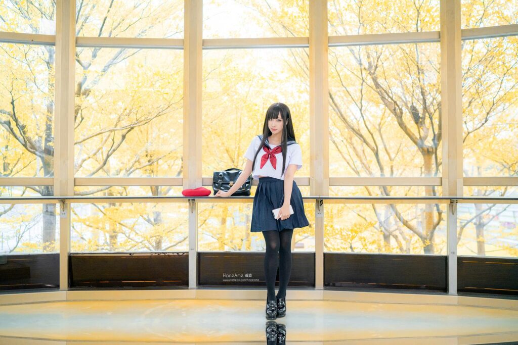 Hane Ame 雨波写真 NO.025 – JK[16P/1V/66MB]插图1