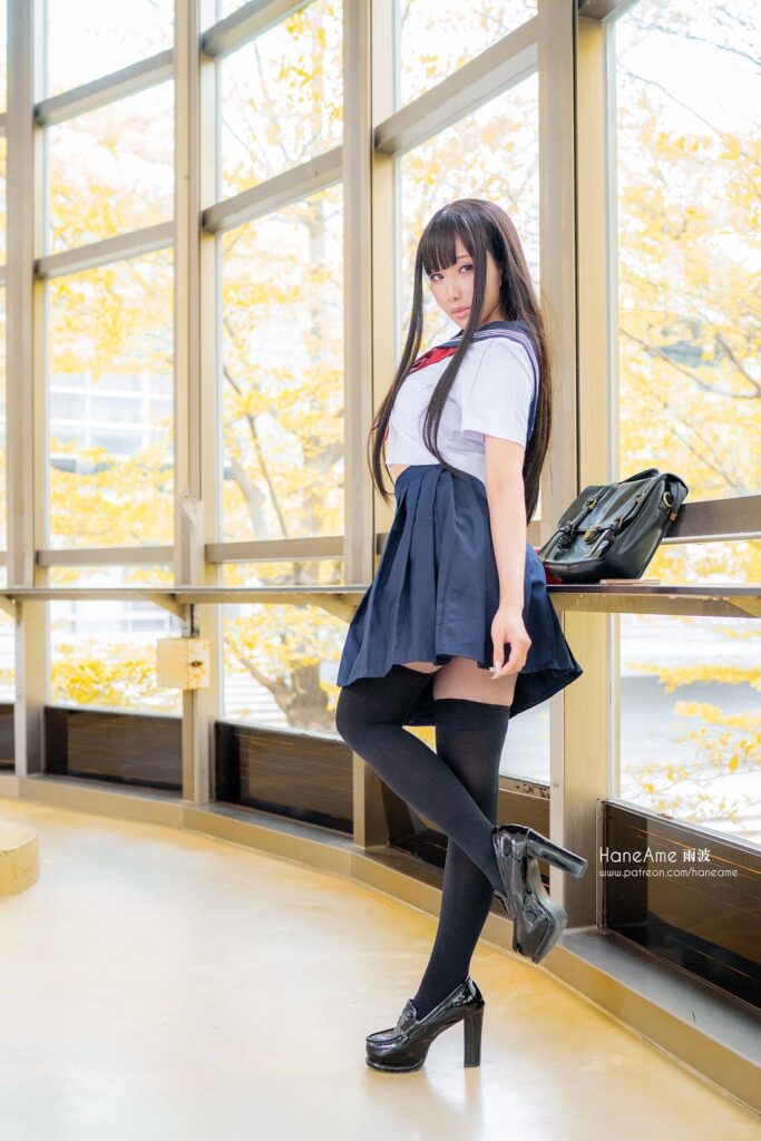 Hane Ame 雨波写真 NO.025 – JK[16P/1V/66MB]插图3