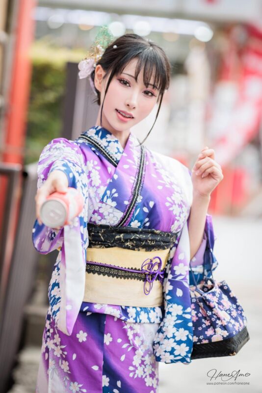 Hane Ame 雨波写真 102 Original Violet KimoNO 紫羅蘭夏日浴衣[109P/9V/1.82GB]-无料摄影圈