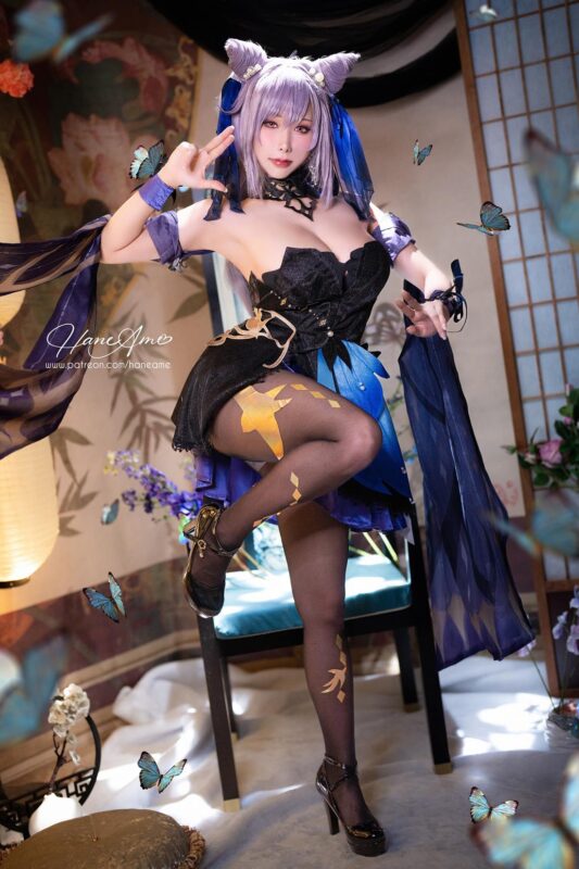 Hane Ame 雨波写真 NO.105 - GenshinImpact 刻晴[37P/2V/296MB]-无料摄影圈