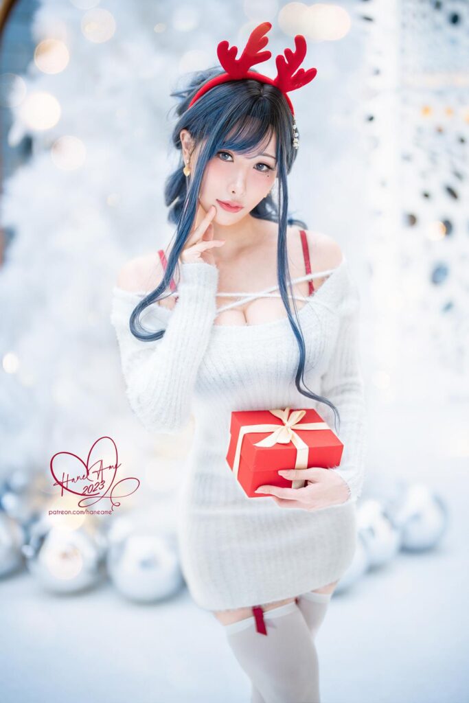 Hane Ame 雨波写真 NO.166 – Original 2023 White Christmas Moose Onesan[35P/199MB]插图1