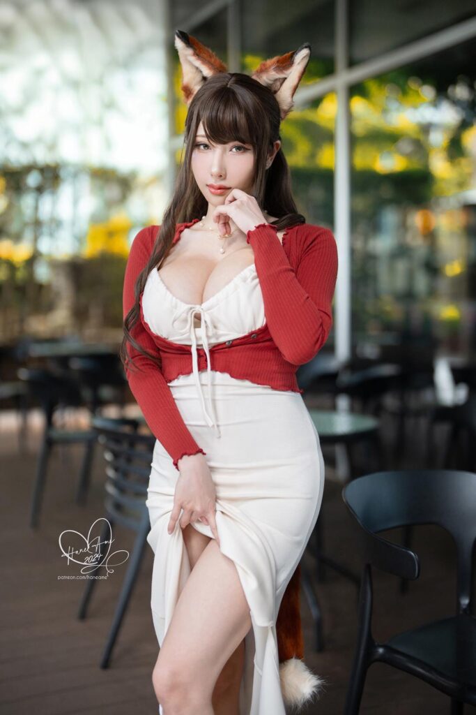 Hane Ame 雨波写真 NO.226 – 寵物女友 秋日狐狸女友咖啡[45P/3V/496MB]插图2