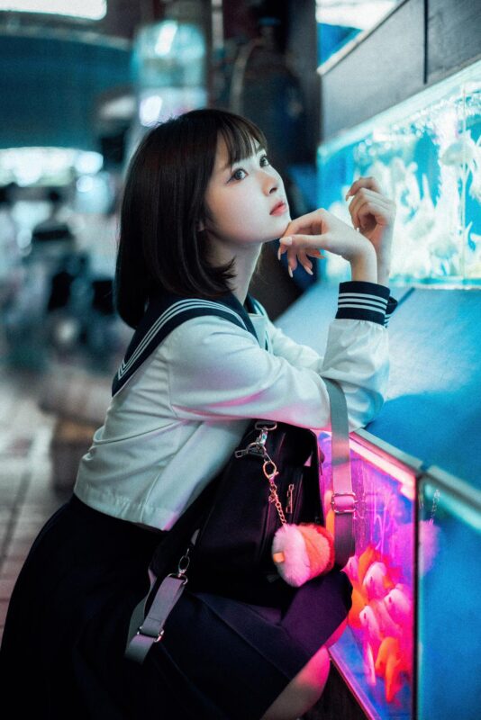 网紅Coser@河豚抚子 010 金鱼JK [15P/396MB]-无料摄影圈