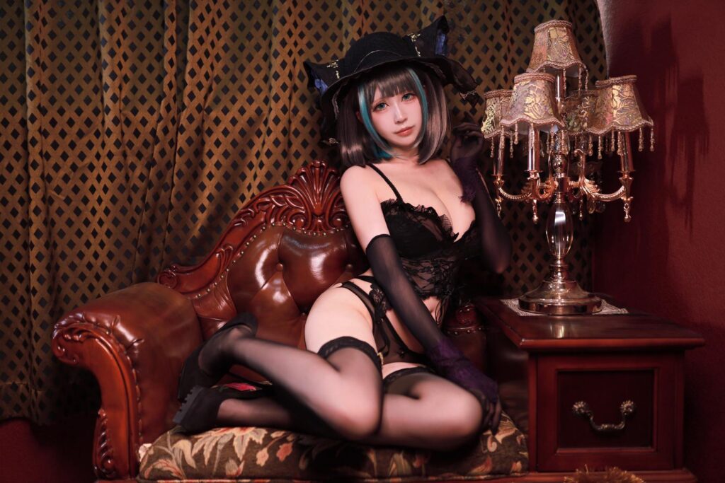 黑白御猫 NO.007 – 柴郡旗袍[37P/122MB]插图2