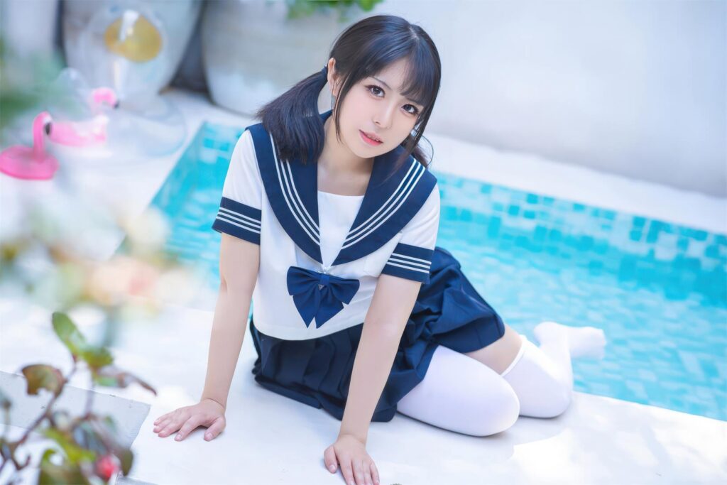 虎森森 NO.020 – JK死库水[35P/329MB]插图1