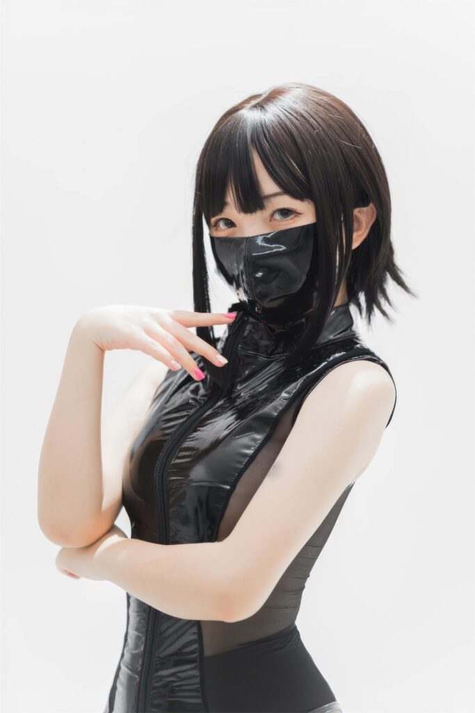 花铃 NO.046 – 灰丝皮衣[73P/286MB]插图3