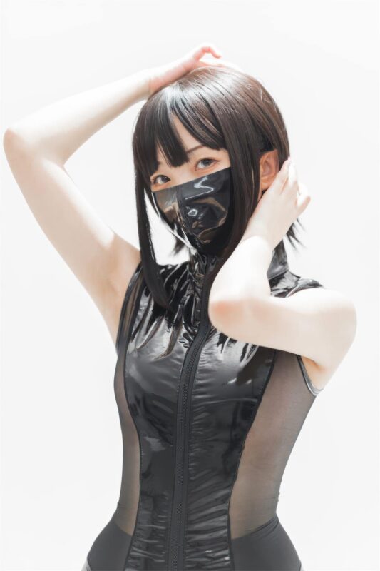 花铃 NO.046 – 灰丝皮衣[73P/286MB]-无料摄影圈