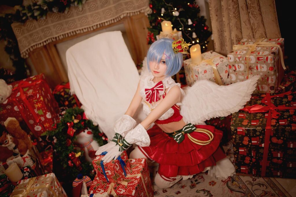 花柒Hana NO.002 – 圣诞蕾姆[22P/68.6MB]插图3