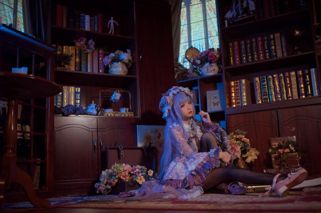 花柒Hana NO.010 – 帕秋莉睡衣[13P/92.3MB]插图1