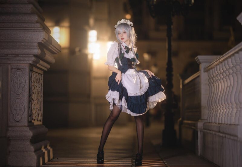 花柒Hana NO.027 - 星雨咲夜女仆[9P/152MB]-无料摄影圈