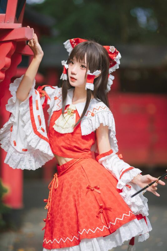 花柒Hana NO.031 - 森森仙短款灵梦[15P/280MB]-无料摄影圈