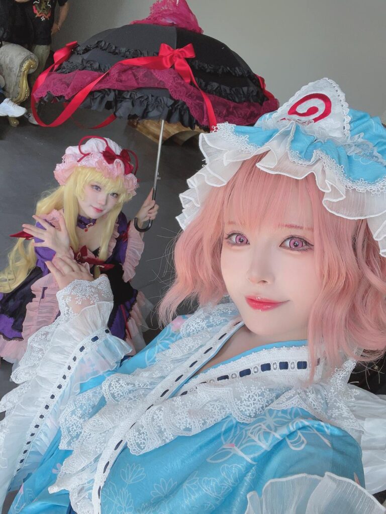 花柒Hana NO.040 & 肃雨雨雨 – 八云紫 西行寺幽幽子[16P/287MB]插图1