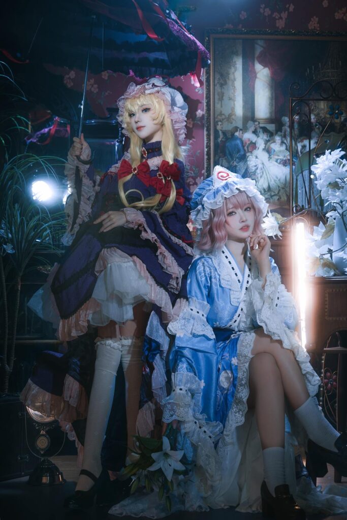 花柒Hana NO.040 & 肃雨雨雨 – 八云紫 西行寺幽幽子[16P/287MB]插图3