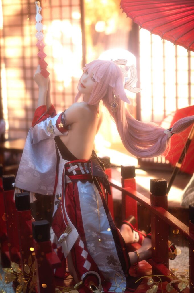 花兮_honoka NO.012 – 原神 八重神子[11P/137MB]插图2