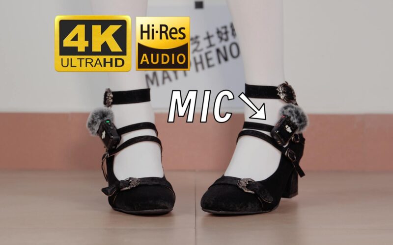 芝士好椰 NO.097 – 听！把麦克风别在鞋上！黑色维莉雅[1V/494MB]-无料摄影圈