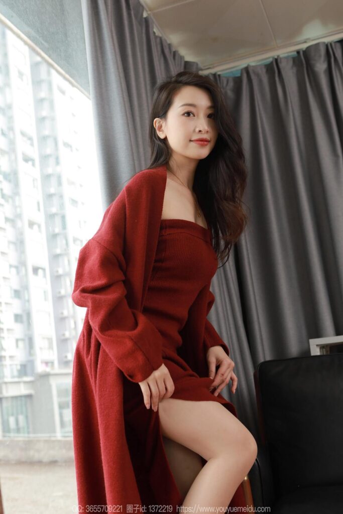 [IESS异思趣向] 2025.01.31 丝享家 1965 小婕《红色针织裙（下）》[83P/77MB]插图3