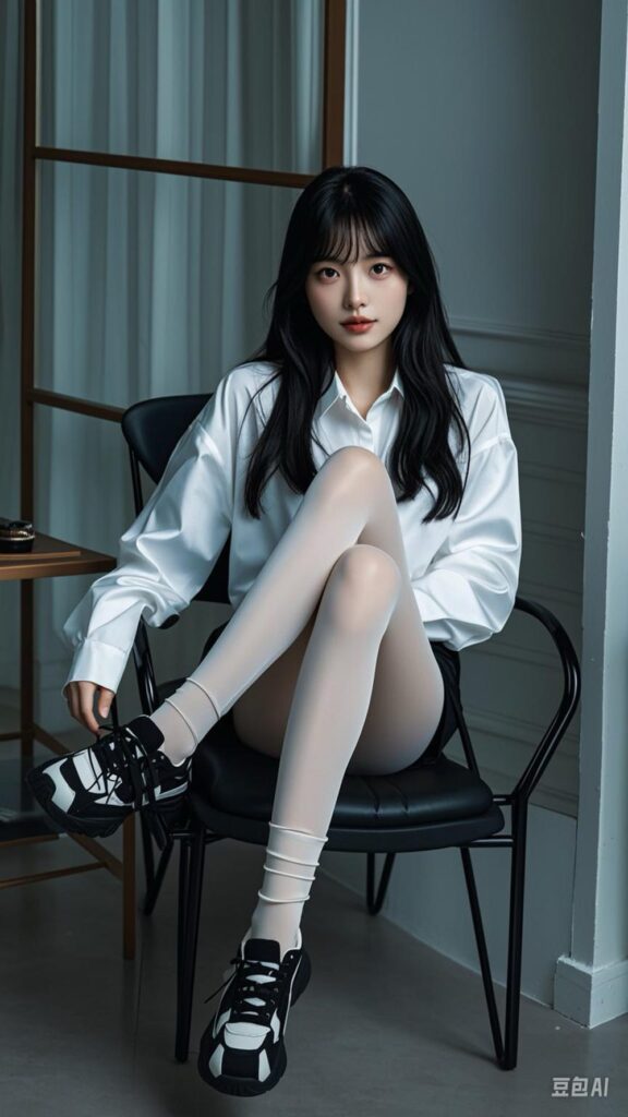 甜予摄影非官方AI版 NO.101 璇璇-OL至服、板鞋、高跟鞋、厚肉丝[146P/20.82MB]插图3