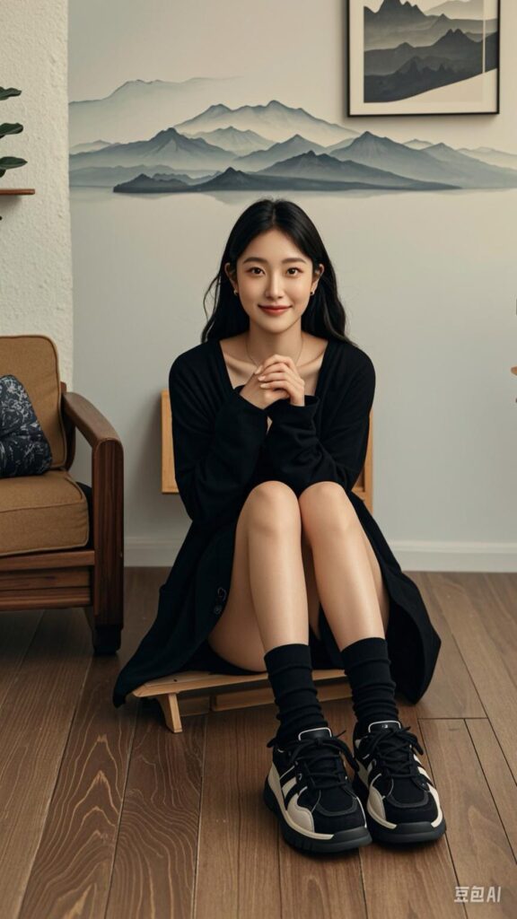 甜予摄影非官方AI版 NO.103 小云-板鞋、黑棉袜、裸足、剪指甲泡脚剧情142P/23.92MB]插图1