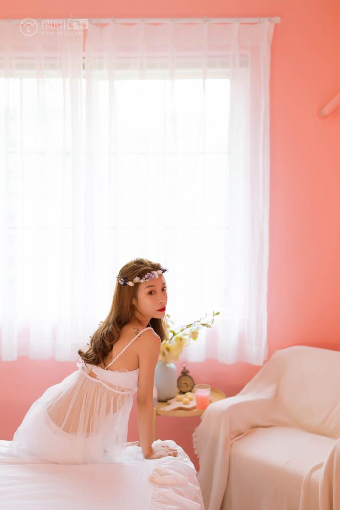 [YALAYI雅拉伊] 2019.03.27 No.099 粉色系少女私房 倩微微 [59P/546MB]插图2