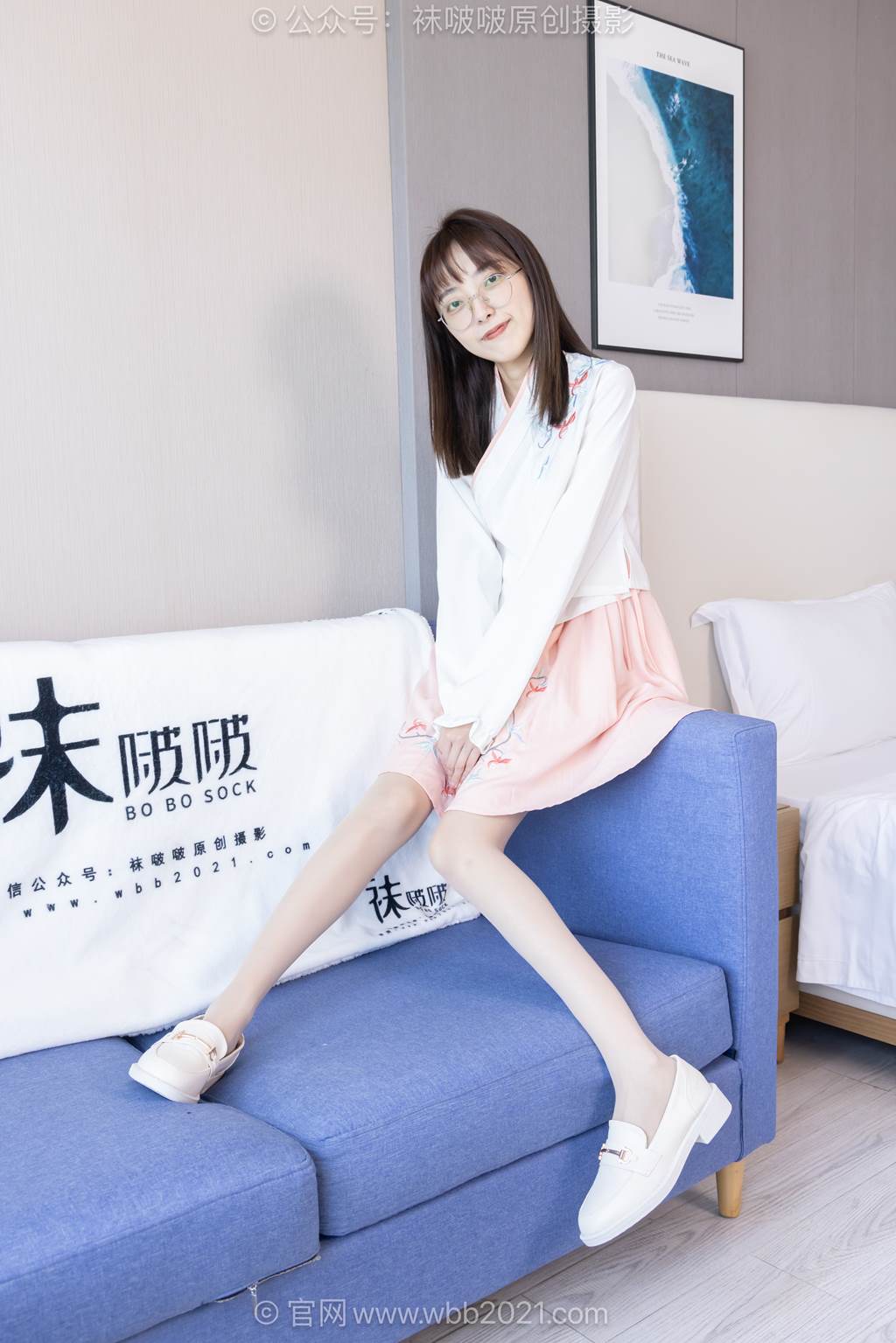 [BoBoSocks袜啵啵]NO.595 稚予-皮鞋、平底布鞋、薄肉丝、薄白丝[155P/1V/7.16GB]插图2