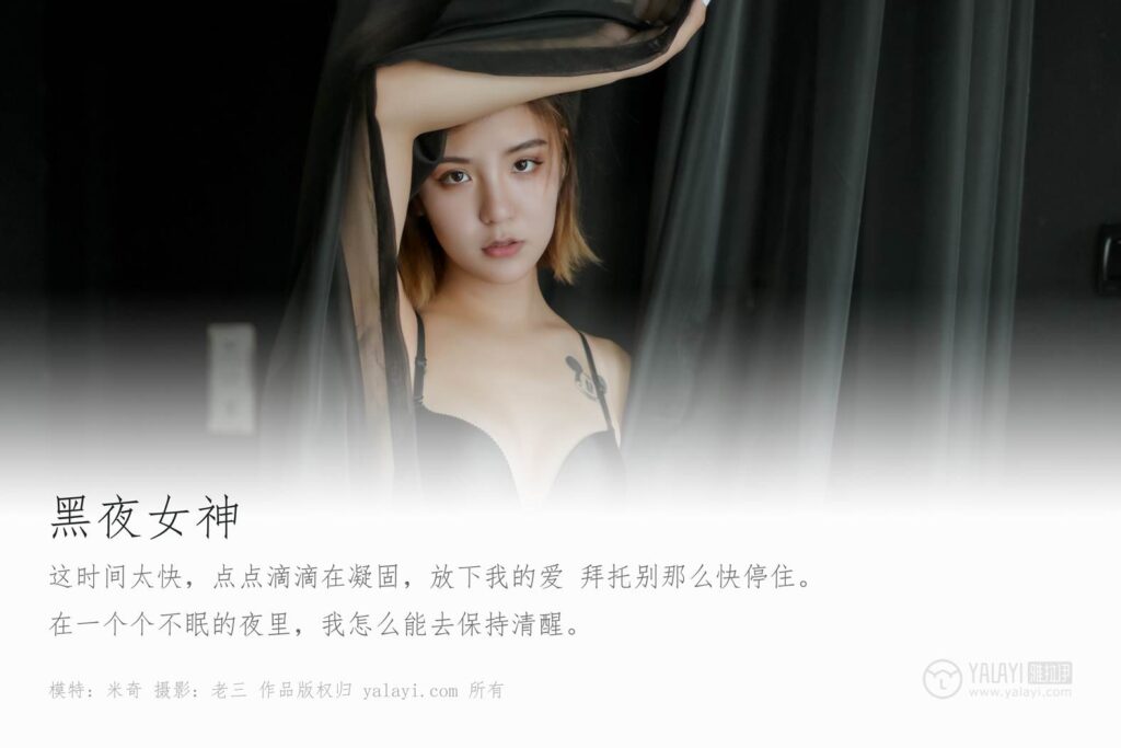 [YALAYI雅拉伊] 2019.07.27 No.351 黑夜女神 mote 米奇 [42P/395MB]插图1