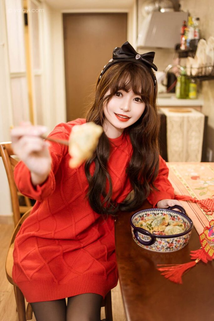 [YALAYI雅拉伊]2023.01.19 NO.1000 穿上你送的红毛衣 小亭[45+1P/532MB]插图3