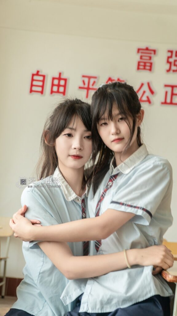 爱丫摄影 007 二女课间嬉趣[150P/1V/5.09GB]插图3