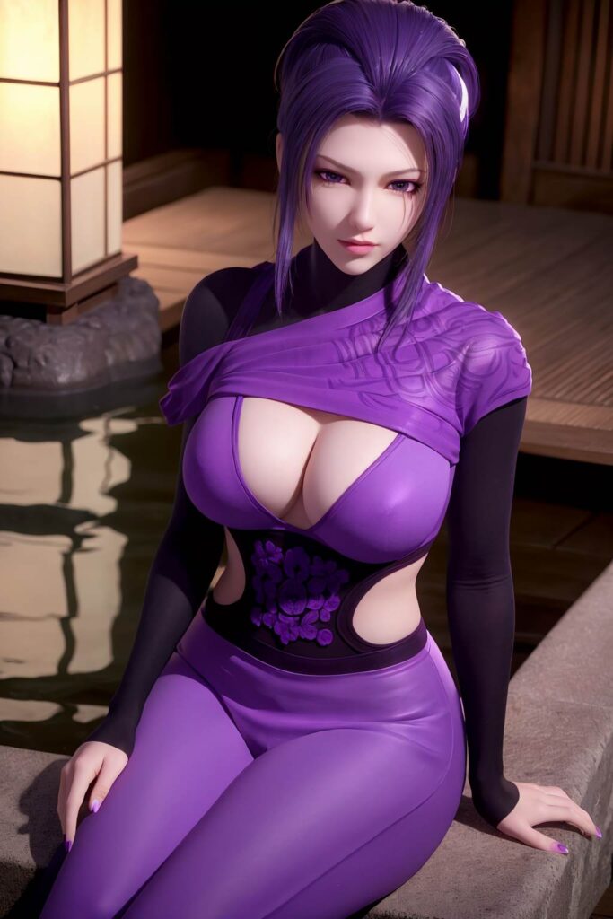 AI绘画 734 天行-紫女[19P/33M]插图1