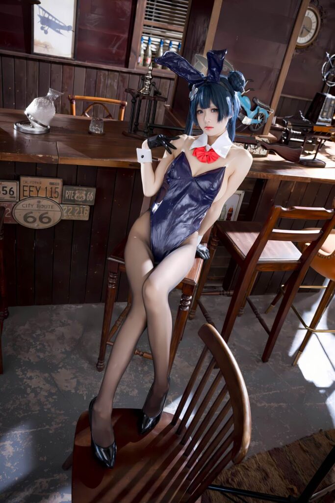 九柒喵 NO.022 – 蔚蓝档案 龙华妃咲 兔女郎[59P/321MB]插图2