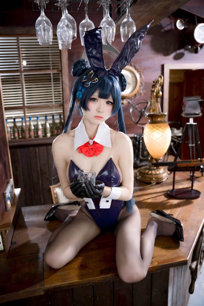 九柒喵 NO.022 – 蔚蓝档案 龙华妃咲 兔女郎[59P/321MB]插图3