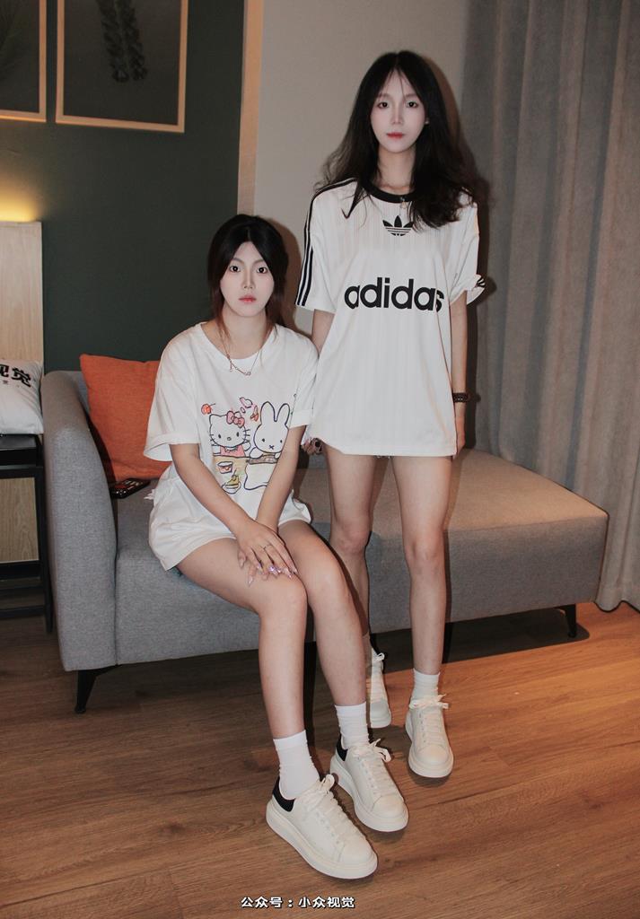 小众视觉 013-小苹果和芳芳双人休闲短裤［130P/2V/5.8G］插图2