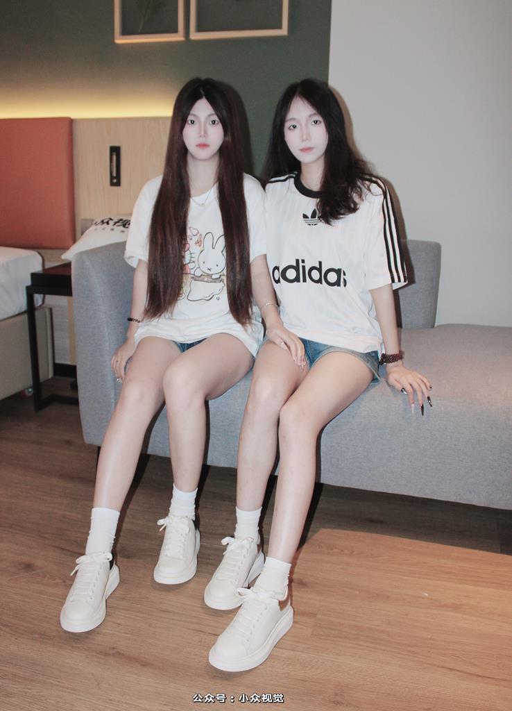 小众视觉 013-小苹果和芳芳双人休闲短裤［130P/2V/5.8G］插图