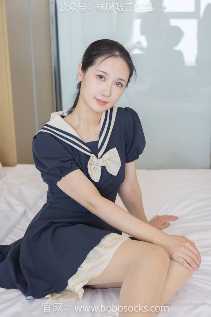 [BoBoSocks袜啵啵]NO.107 小安-平底鞋、白棉袜、肉丝[140P/1V/5.26GB]插图2