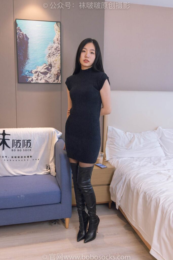 [BoBoSocks袜啵啵]NO.194 小甜豆-高跟长靴、凉鞋、黑丝、裸足[140P/1V/6.38GB]插图1
