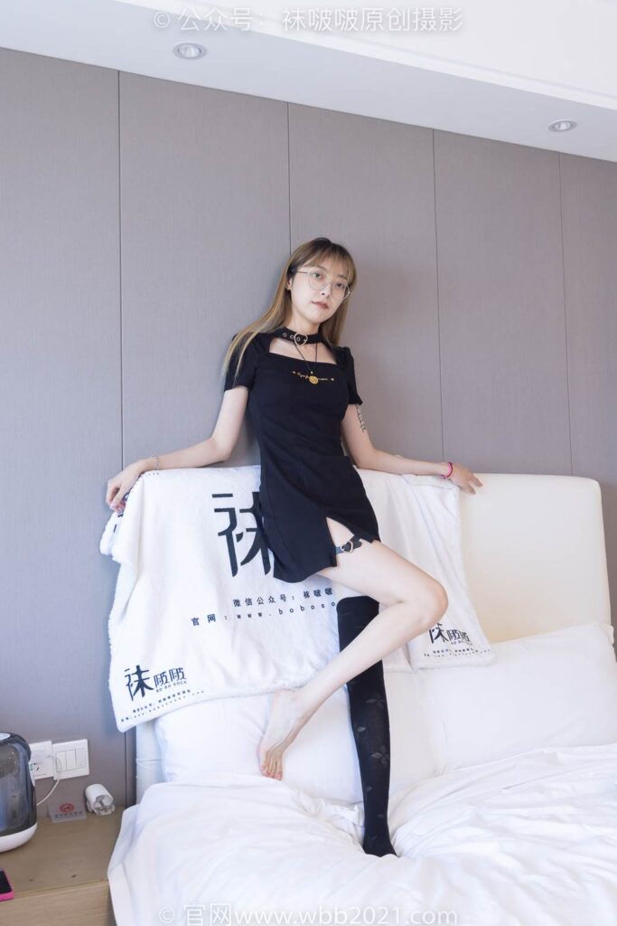 [BoBoSocks袜啵啵]NO.270 稚予-高跟鞋、皮鞋、厚黑丝、黑色大腿棉袜[150P/1V/5.54GB]插图3