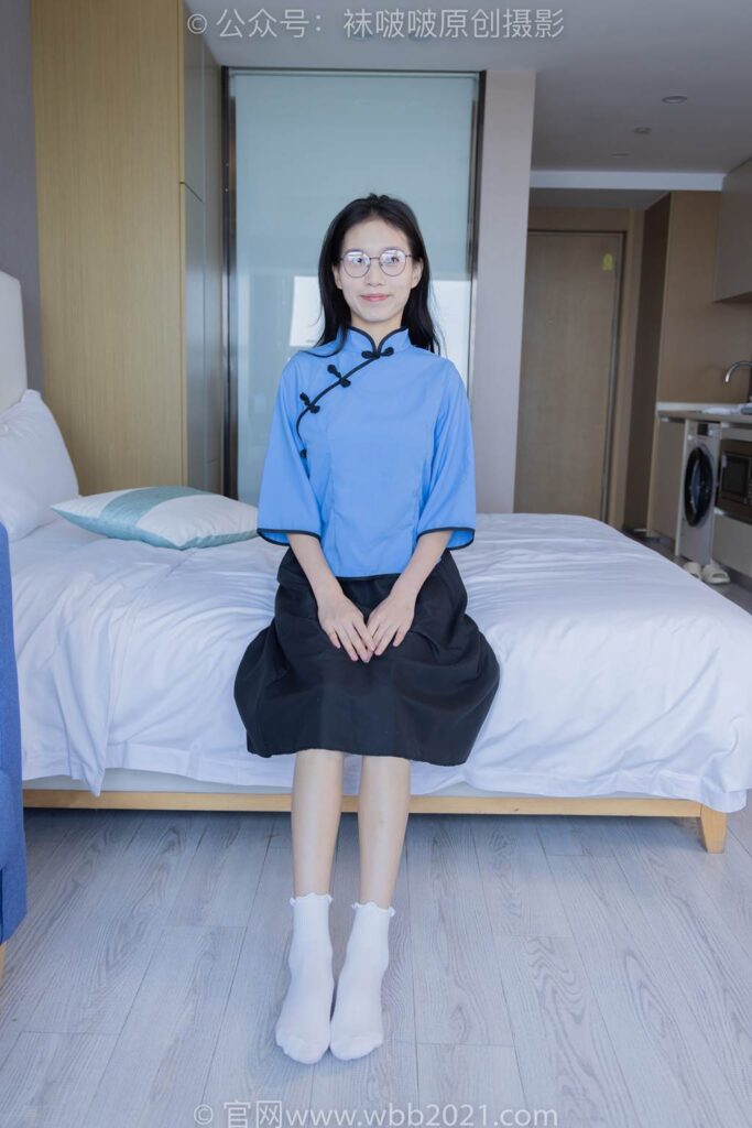 [BoBoSocks袜啵啵]NO.279 芝士-皮鞋、白棉袜、民国学生装[145P/1V/5.74GB]插图3