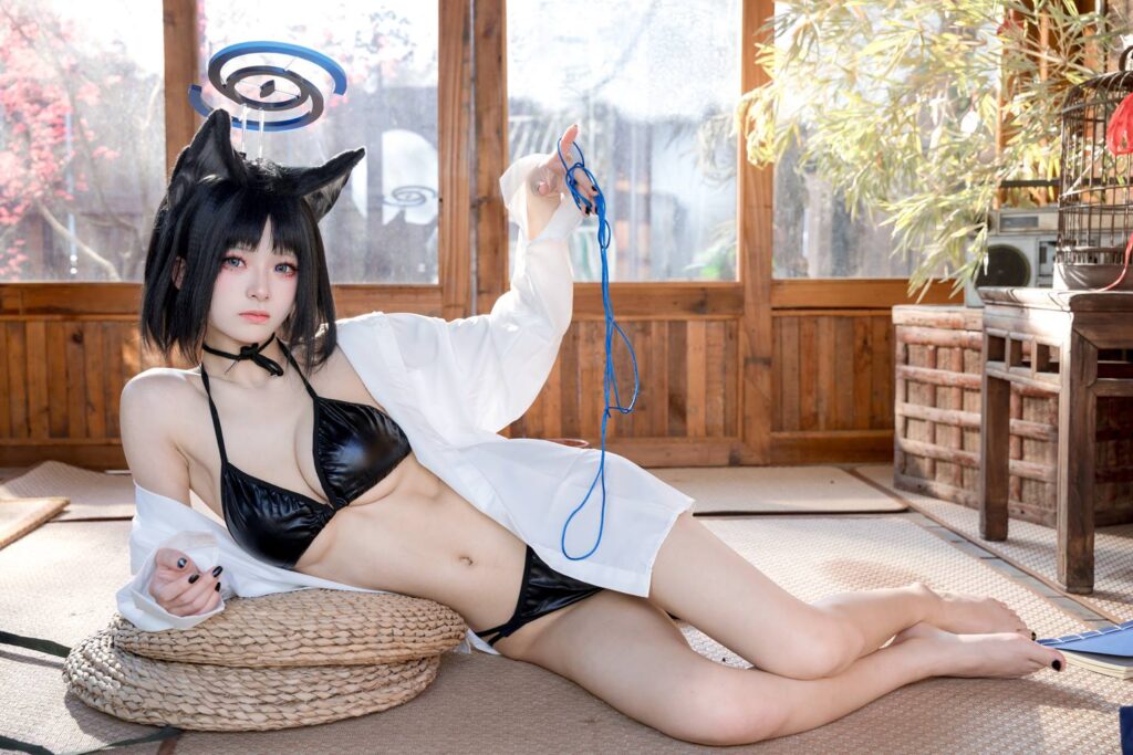 九柒喵 NO.026 – 桔梗衬衫[10P/82MB]插图2