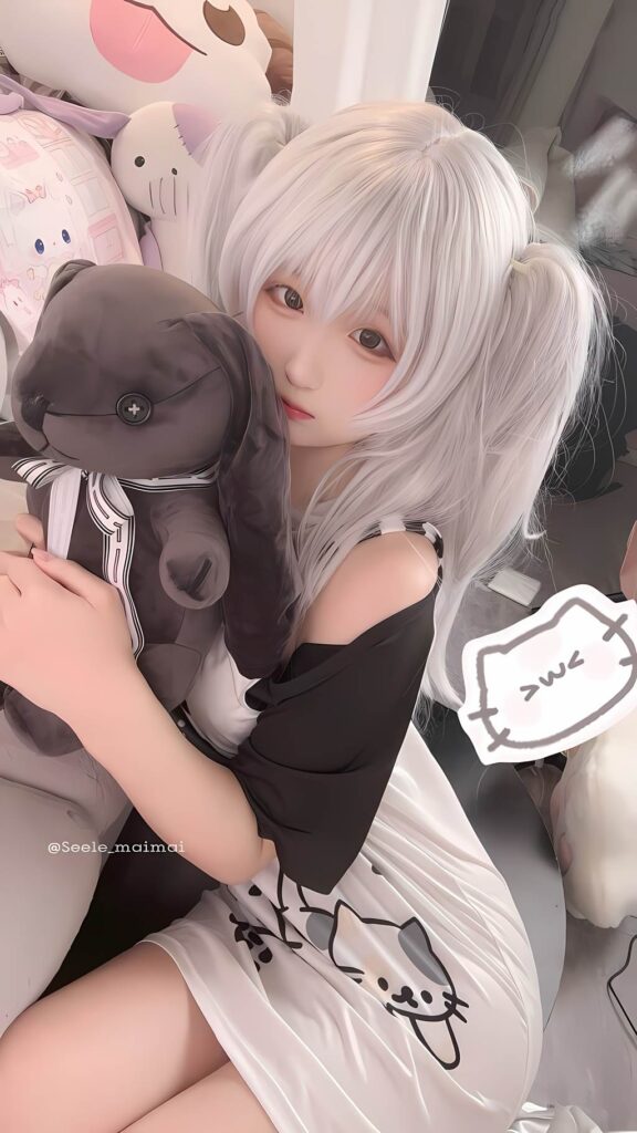 Seele麦麦 NO.017 – 白色双马尾[16P/77MB]插图1