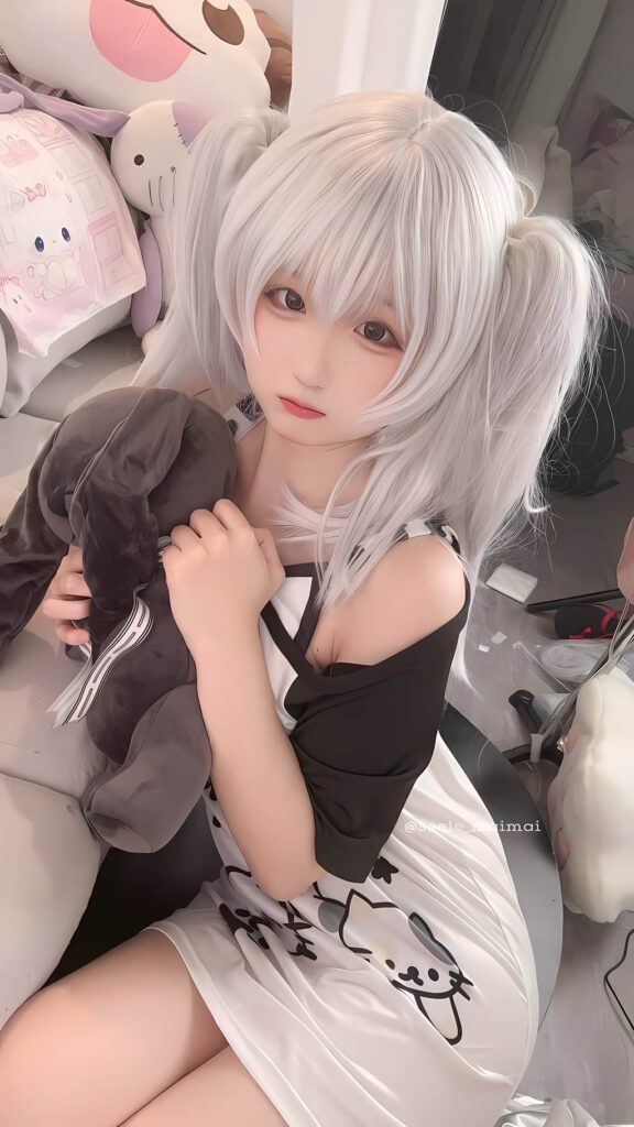 Seele麦麦 NO.017 – 白色双马尾[16P/77MB]插图3